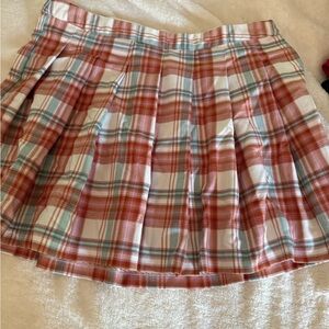 Cat & Jack Red and White Skater Mini Skirt